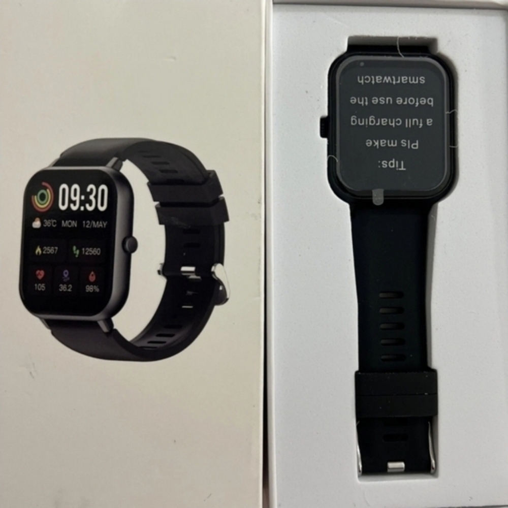 NIB ZL54C Smartwatch Bluetooth Call Fitness Tracker Waterproof Black - Picture 13 of 14